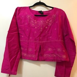 Passport Embroidered Vintage Blouse